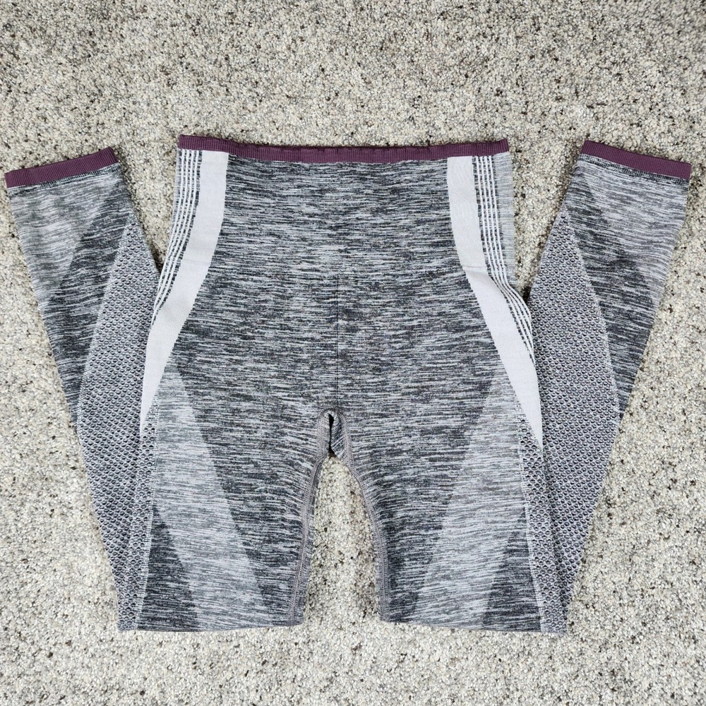 Athleta Impact 7/8 Tight Womens XS Gray Space Dye Seamless Leggings NWOT